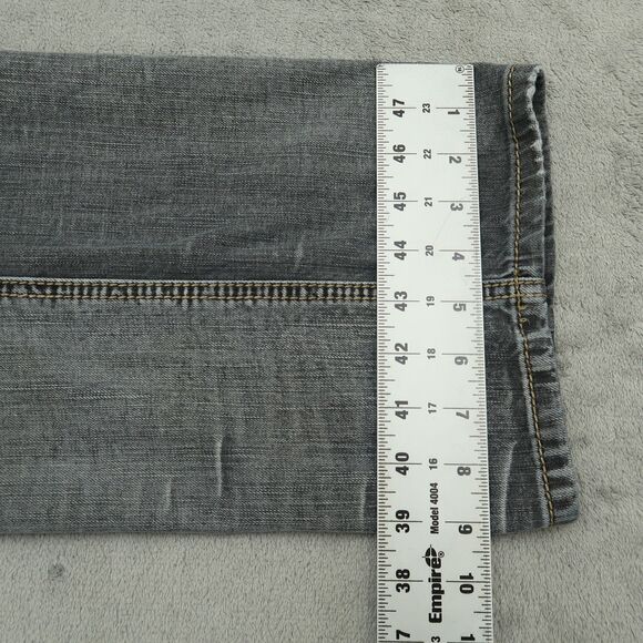 TK AXEL Jeans Mens Size 36x30(36x29 Real) Gray Relaxed Straight All Cotton Denim - Picture 6 of 16
